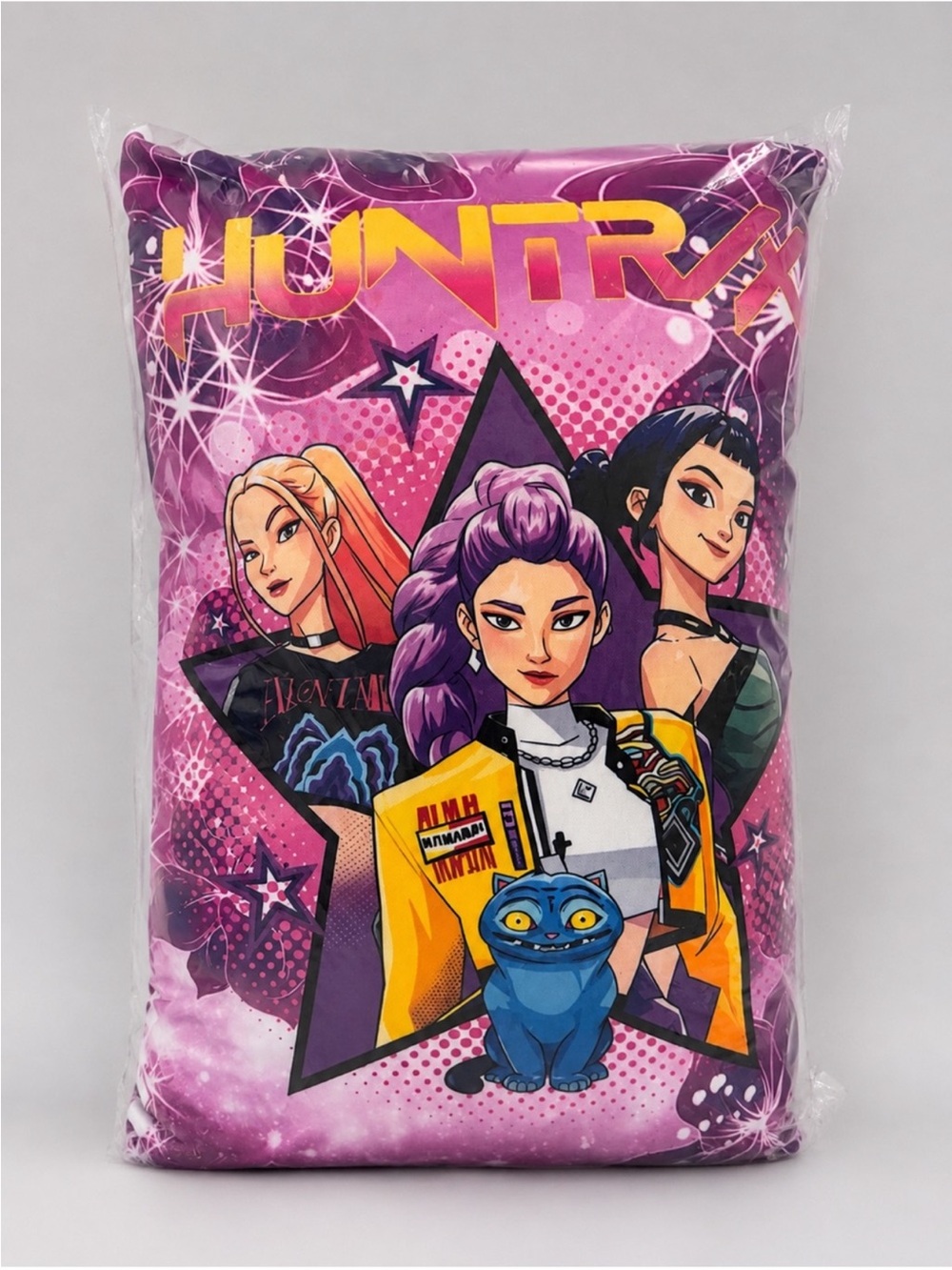 KPOP Demon Hunters Huntrix Mari Rumi Zoey & Derpy Character Pillow